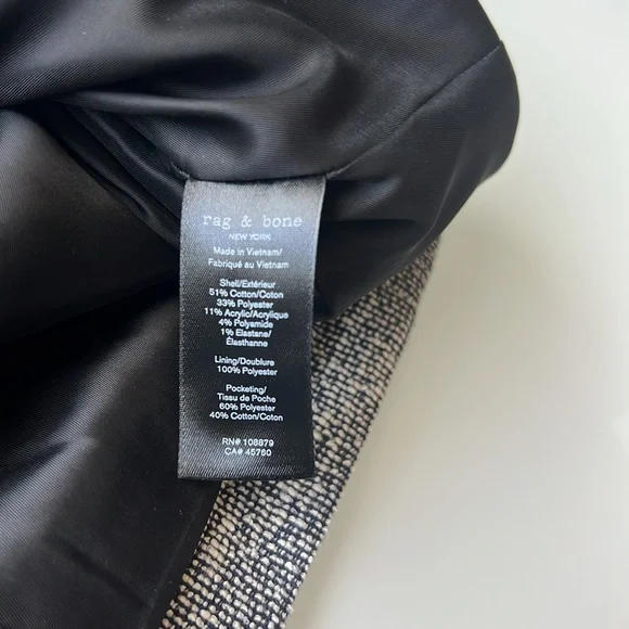 rag & bone Slade Tweed Mini Dress Sz 0 - Picture 14 of 15